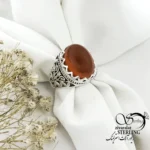 انگشتر مردانه سنگ عقیق یمن نقره 925 کد 21852