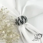 انگشتر نقره سیاه قلم با عیار925 کد 21900