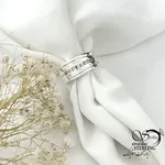 انگشتر (حلقه) زنانه نقره 925 عیار با نگین اتمی کد 21915