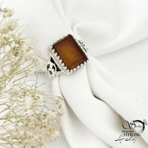 انگشتر نقره دست دوم سنگ شرف الشمس کد 22071