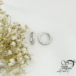 گوشواره نقره 925 عیار کلیپسی کد 22097