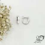 گوشواره نقره کلیپسی چند بعدی کد 22099