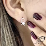 گوشواره نقره 925 عیار مرواریدی کد 22101