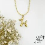 گردنبند برند استیل آویز سگ (فانتزی) کد 22139