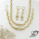 سرویس مجلسی تیفانی نگین دار مشابه طلا کد 22149