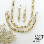 سرویس طرح طلا حلقه تو حلقه زنانه کد 22154