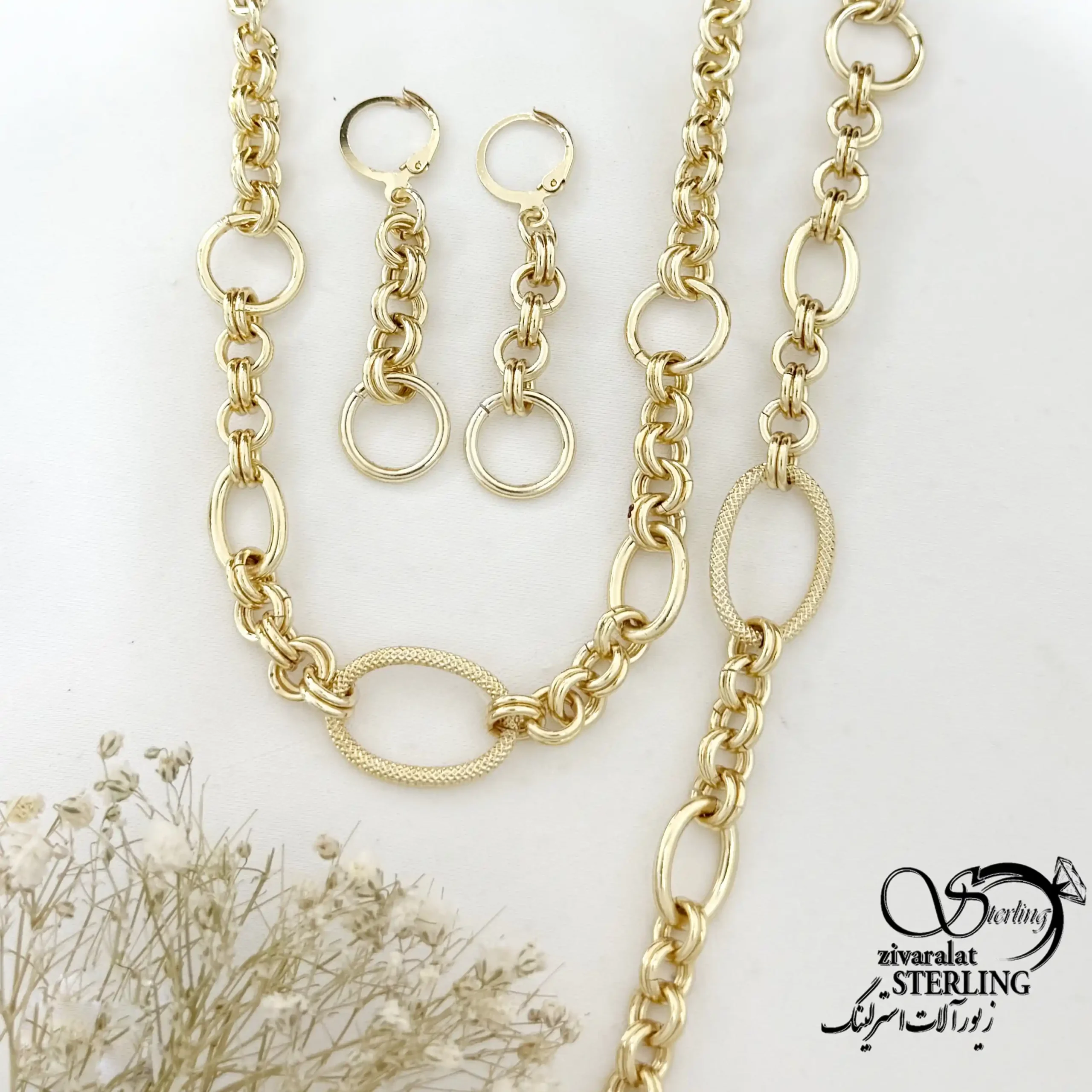 سرویس مجلسی زنانه مشابه طلا کد 22155