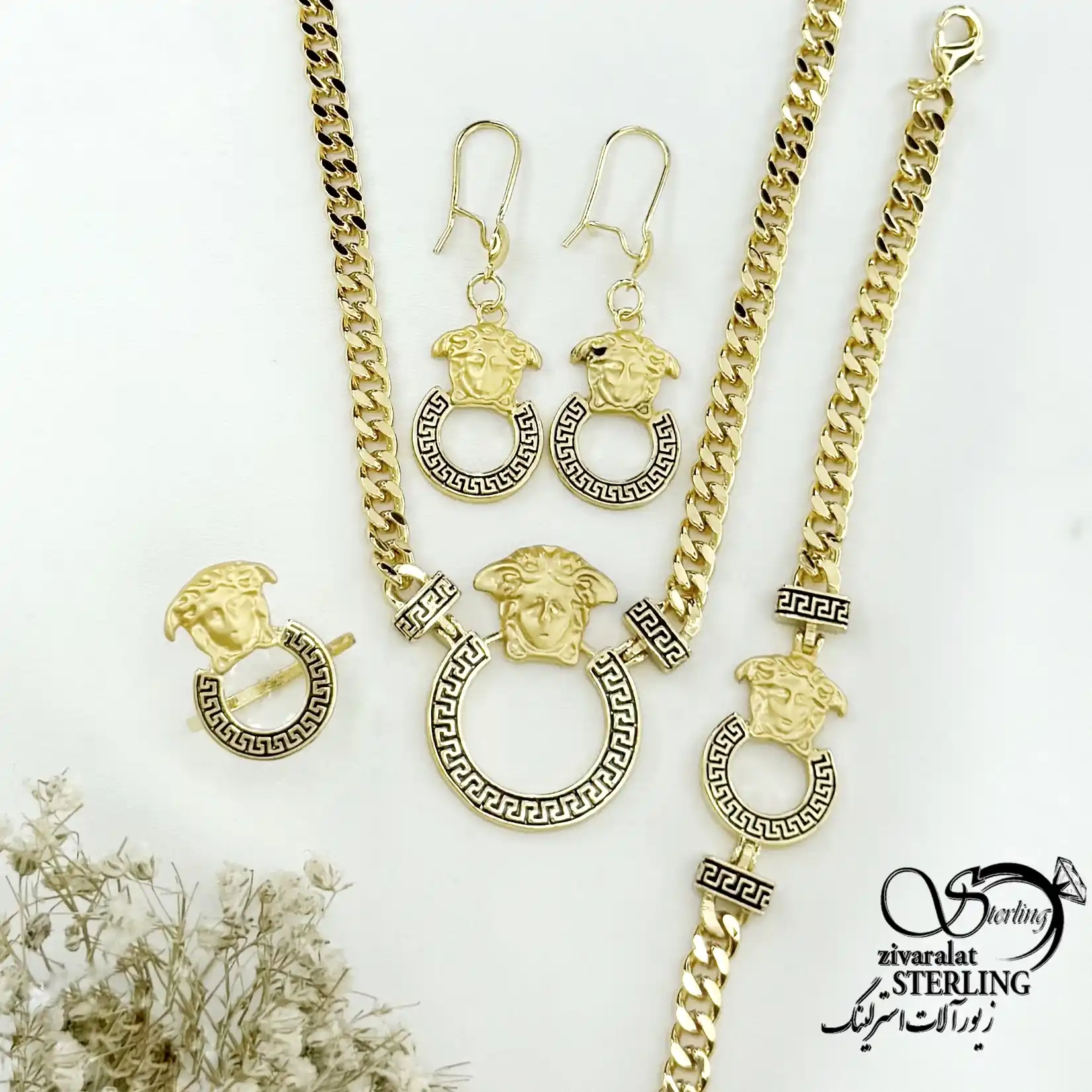 سرویس مجلسی مدوسا(ورساچ) با زنجیر کارتیر کد 22158