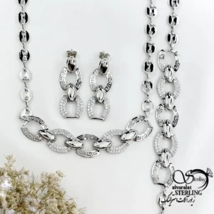 سرویس طرح طلا مدل ورساچ سفید کد 22162