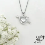 گردنبند جواهری طرح قلب کد 22185