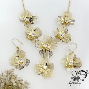 سرویس مجلسی گل دار طرح طلا کد 22186