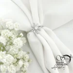 انگشتر نقره ایتالیا گلدار کد 22214