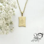 گردنبند استیل وان یکاد طرح طلا کد 22259
