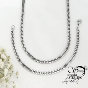 ست مردانه استیل طرح کارتیر سفید کد 22283