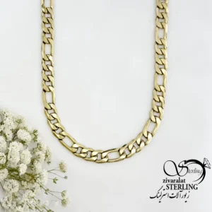 زنجیر استیل مردانه طرح فیگارو کد 22287