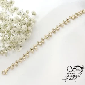 دستبند ژوپینگ مشابه طلا طرح مدرن کد 22371