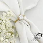 انگشتر سولیتر طلاروس طرح طلا کد 22381